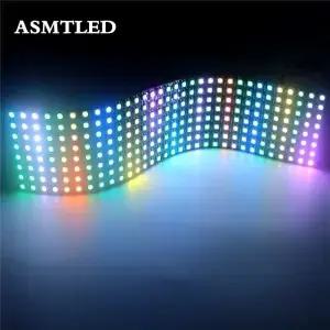 5V 5050 RGB 매트릭스 led 픽셀 모듈 조명 8*8 16*16 8*32 WS2812B 디지털 패널 개별적으로 주소 지정 가능