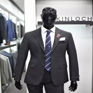 킨록 차콜그레이 남성 수트 구김없고 편안한 울혼방 남자 정장세트 FHS851324959
