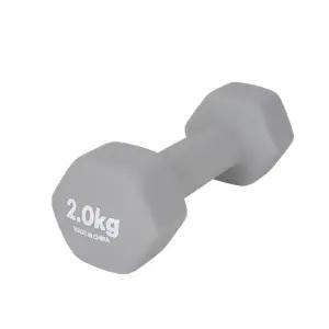 오레인 안전한 육각형 디자인 네오프렌 아령 2KG 그레이 다이어트아령 헬스 운동용품 홈트필수품 스포츠
