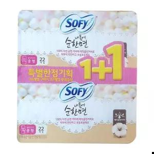 순면코튼 소피 내몸에순한면 울트라 날개 중형 x 22+22P 2개