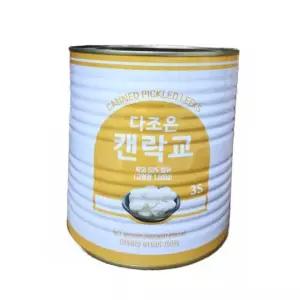 캔 락교 sss 3kg 대용량 일식 초밥 반찬 식자재 반찬류 업소용식자재 절임반찬
