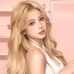 [하프클럽/]여성가발 밀카이 인모 긴웨이브 여성가발
