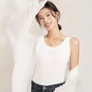 [하프클럽/]나시 바레일 골지 슬리브리스 나시 캐미솔