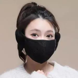 겨울 히든밴딩 플리스 마스크 일체형 귀마개