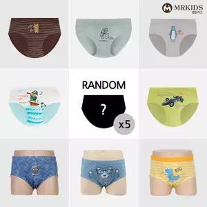 [엠알주니어]아동 랜덤 남아삼각팬티 아동속옷 5종세트_P301388659