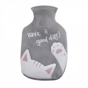 뽀송커버형 핫팩 물주머니 찜질팩 350ml 그레이