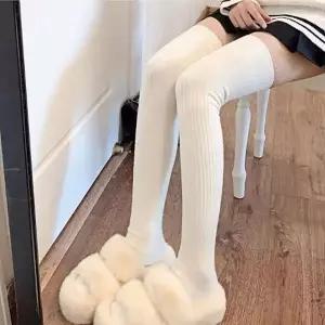 [MEKM64NQ66]허벅지양말 오버 니삭스 롱 데일리 골지
