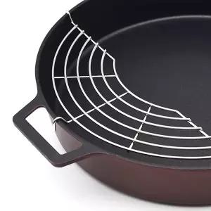 멀티 IH 인덕션 불판 구이판 업소용 삼겹살 캠핑 깊은 그리들팬 36cm (유리뚜껑포함)