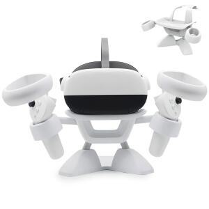 돌록스 VR 스탠드 VR 헤드셋 스탠드 VR 디스플레이 홀더 스토리지 가상 현실 헤드셋 데스크톱 디스플레이 스탠드 오큘러스 퀘스트 2 퀘스트 3/3 트 트 S 밸브 인덱스 헤드셋 터치 컨트롤러용