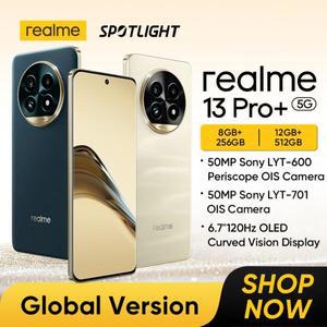realme 13 Pro Plus 스마트폰 글로벌 버전, 스냅드래곤 7s Gen 2 5G 칩셋, 소니 LYT-600 잠망경 OIS 카메라