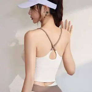 위드에어 투톤 크롭 브라탑 요가상의 이우 필라테스탑