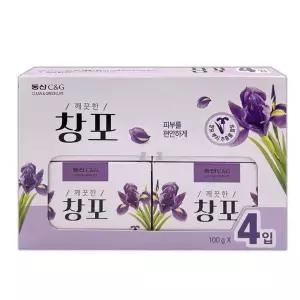 [하프클럽/]창포 비누 세수 4개 세안 샤워 클렌징 비누 플로럴향 비누 클렌