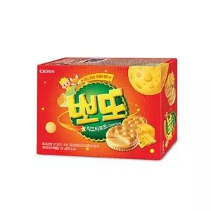 크라운 뽀또 치즈타르트 161g 1개 아이 사무실 간식