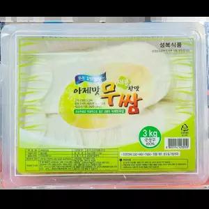 아제맛 무쌈 흰색 3k X4 고깃집 행사용 회덮밥용 뷔페 다양한요리