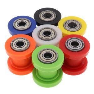 오목한 체인 롤러 풀리 텐셔너 휠 가이드 전동 피트 바이크 바이크 오토바이용 10mm 8mm