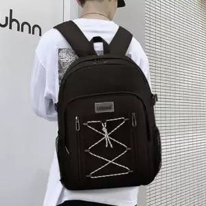 끈포인트 큰백팩 캐주얼 데일리가방 대용량 여행 백팩
