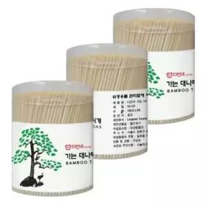 생필품 다인네 가는 대나무 이쑤시개 원통 (750개