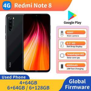 레드미 노트 8 4G 6.35인치 2340x1080px 4000mAh RAM 6GB ROM 128GB 스냅드래곤 665 48MP 중고 휴대폰