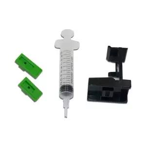 녹색 패드가 있는 Syring이 Epson//Canon/lexmark 잉크젯 프린터용 DIY 리필 도구