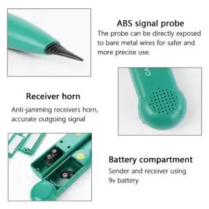 MS6812 LAN 네트워크 케이블 테스터 UTP STP Cat5 라인 파인더 용 전화 전화선 추적기 배터리 없음-AU47