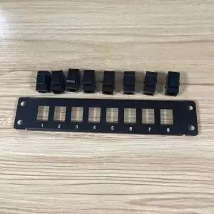 패치 패널 8 포트 Cat6 10G 지원 1U 네트워크 UTP 24BB 용 19 인치 월 마운트 또는 랙 펀치 다운 블록