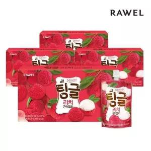 로엘 팅글 곤약젤리 리치 4박스 (80g x 56팩)