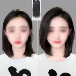 [콩심팥심]키밍 정수리 볼륨 부분가발 20센티미터 자연스러운 스타일링