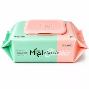 미엘 물티슈 클래식 캡형 100매 20팩 평량 50g