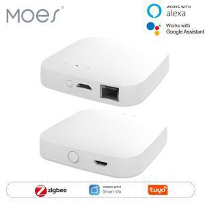 MOES Tuya ZigBee3.0 스마트 허브  무선/유선 게이트웨이호환 브리지 SmartLife 앱 원격 제어는 Alexa Goog