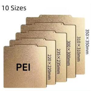 양면 마그네틱 PEI 파우더 시트  용수스틸 스틸 Ender 3 CR10 P1P SW-X1 빌드 플레이트용 질감  235mm  310