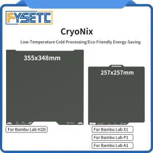 FYSETC CryoNix 업그레이드된 빌드 플레이트 Bambu H2D H2S X1 P1 A1 3D 프린터용 양면 프린팅 용이 강스틸
