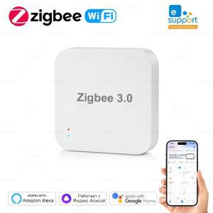 Zigbee 3.0 게이트웨이호환 허브 스마트 홈 무선 브리지 eWeLink App 원격 제어 자동화 장치는 Alexa Googl