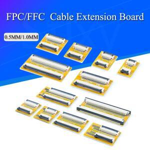 2피스 FPC FFC 유연한 플랫 케이블 확장 보드 0.5MM/1.0MM 피치 6 8 10 12 14 20 30 40 50 핀 커넥터