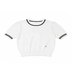 [르샵][르샵(LeShop)] 배색 포인트 썸머 니트 반팔 (택가격 69000원)