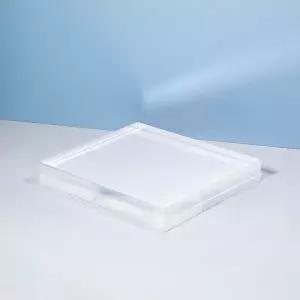 [하프클럽/]투명 직사각형 블럭 아크릴판 120x140x20mm 투명판 플레이트