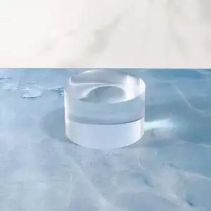 [하프클럽/]투명 원형 아크릴판 80x80x20mm 인테리어 소품 재료