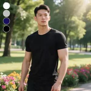 [옷자락]남자 여름 데일리 베이직 세미오버 티셔츠