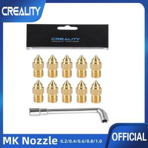 Creality 핫엔드 압출기 황동 노즐 세트  CR-6 SE Ender-3 시리즈 프린터용  0.2mm  10 개