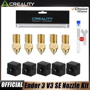 Creality 공식 Ender 3 V3 SE 노즐 0.4mm 5개 고속 황동 M6 핫엔드 압출기 5 7 용)