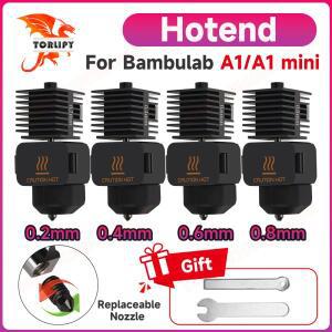 밤부랩 A1/A1 미니 소형용 고속 핫엔드 키트  0.2/0.4/0.6/0.8mm 경화강 노즐 3D 프린터 부품