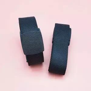 블랙 남성 캐주얼 바지 허리띠 남성용 정장 포인트 데일리 패션