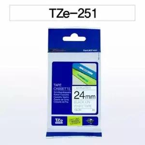 24mm 흰색용 흑색문자 라벨테이프 카트리지 문서정리 사무실소모품