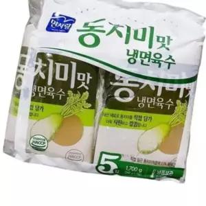 식자재 냉면육수 면사랑 동치미맛 340g x5입 1개
