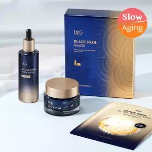 선물세트/광채탄력 닥터지 블랙스네일 레티놀 3종 기프트세트 (크림 50ml + 앰플 마스크팩 1매)