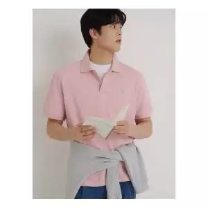 빈폴 멘 피케 칼라넥 반소매 티셔츠 - 코럴 BC6242E717 1343937