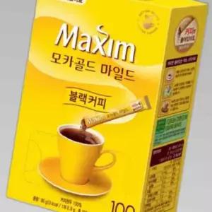 맥심 모카골드 블랙커피 커피만 100T