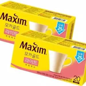 맥심 모카골드 라이트 커피믹스 40T (20개입x2개)