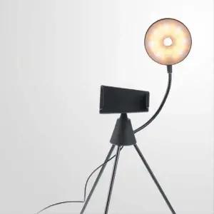 [셀러에이드]스마트폰 미니 삼각대 링 라이트 LED 원형 램 IH281