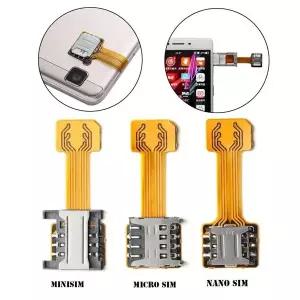 범용 듀얼 SIM 카드 어댑터 TF 하이브리드 Sim 슬롯 마이크로 SD 익스텐더 나노 카토 안드로이드 용