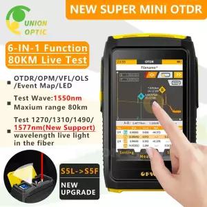 OFW 미니 OTDR 광학 Otdr 광학 반사경 활성 섬유 라이브 테스터 1550nm 20dB 반사계 터치 스크린 OPM VFL i